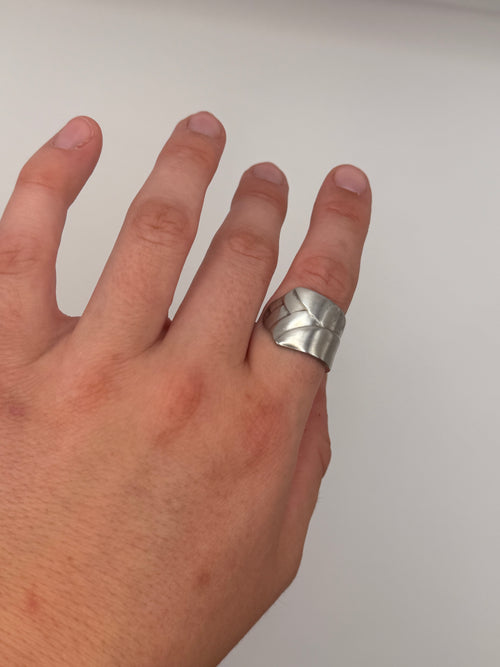 Spoon ring shown on hand