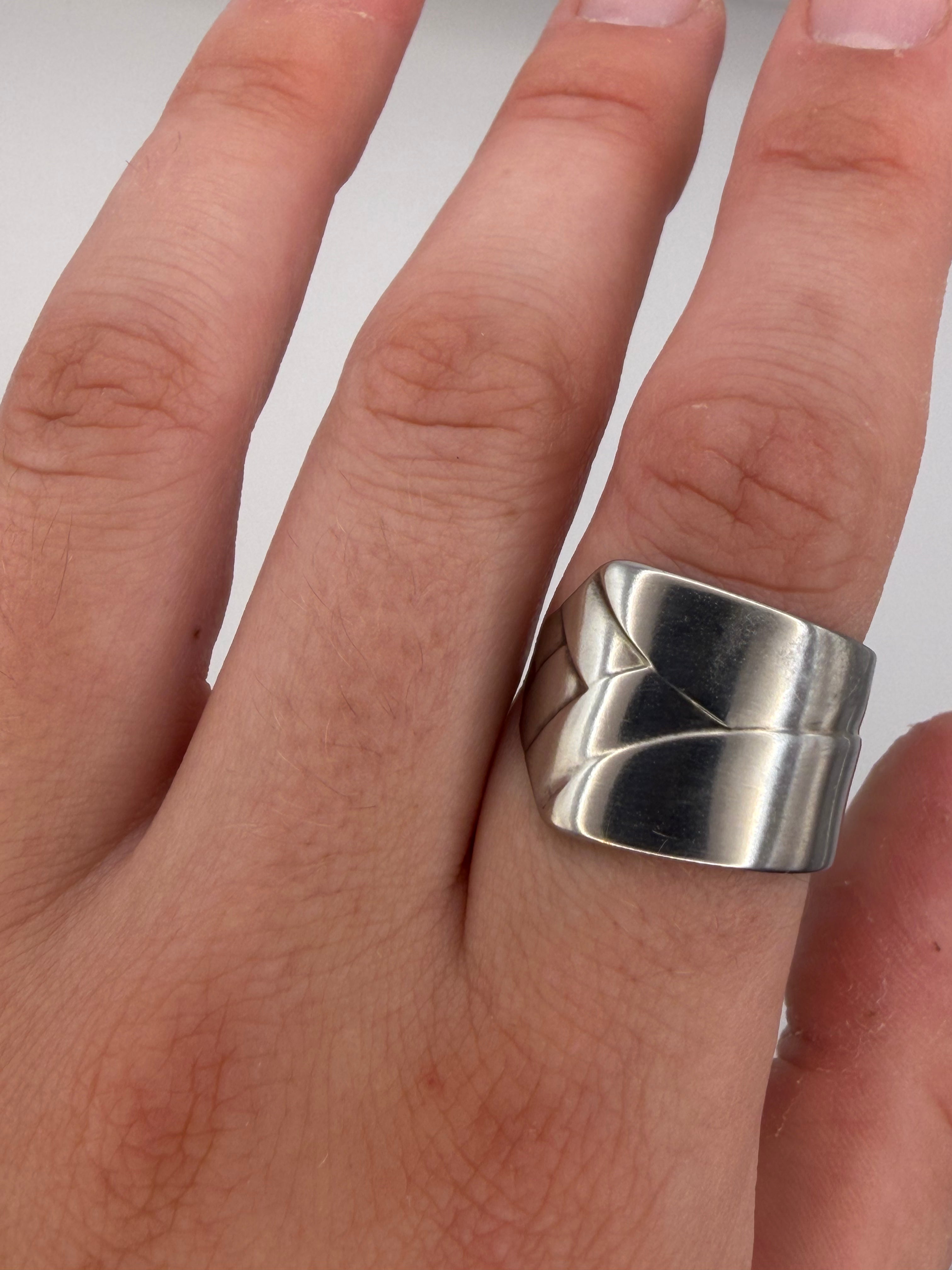 Spoon ring shown on hand